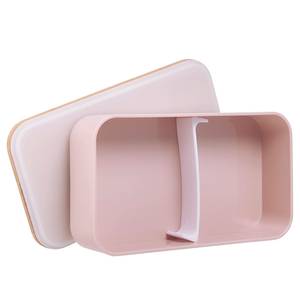 Lunchbox SNACK PACK Bambus / Polyethylen / Polypropylen - Rosé - Rosa
