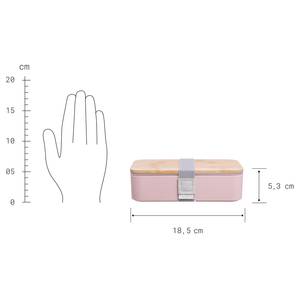 Lunchbox SNACK PACK Bambus / Polyethylen / Polypropylen - Rosé - Rosa