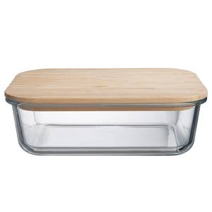 Lunchbox NATURALS Borosilikatglas / Bambus - Transparent / Natur - Fassungsvermögen: 1.5 L