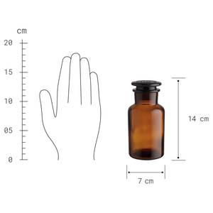Apothekenflasche TRADITIONAL Farbglas - Braun - Fassungsvermögen: 0.25 L