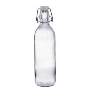 Glasflasche EMILIA Glas / Kunststoff / Zink - Transparent