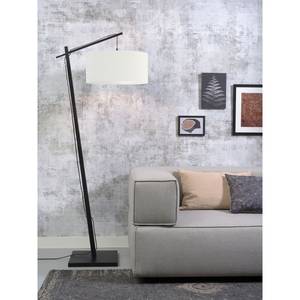 Staande lamp Andes II massief bamboehout/ijzer - 1 lichtbron - Wit