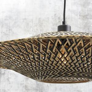 Hanglamp Bali massief bamboehout/ijzer - 1 lichtbron - Diameter: 44 cm