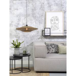 Hanglamp Bali massief bamboehout/ijzer - 1 lichtbron - Diameter: 60 cm