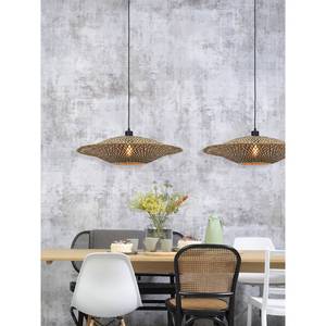 Hanglamp Bali massief bamboehout/ijzer - 1 lichtbron - Diameter: 60 cm