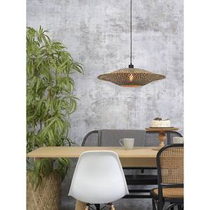 Hanglamp Bali massief bamboehout/ijzer - 1 lichtbron - Diameter: 60 cm