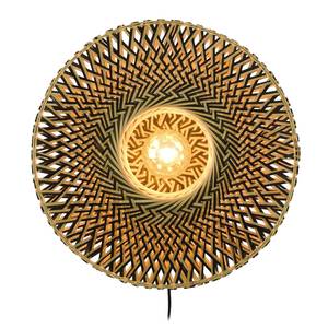 Wandleuchte Bali Bambus massiv / Eisen - 1-flammig - Durchmesser: 44 cm