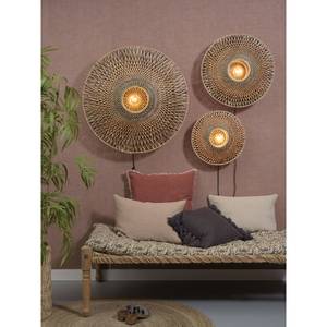 Wandlamp Bali massief bamboehout/ijzer - 1 lichtbron - Diameter: 44 cm