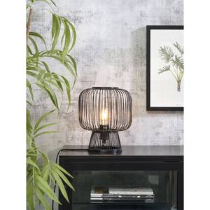Lampada da tavolo Cango Massello di bambù / Ferro - 1 punto luce - Nero
