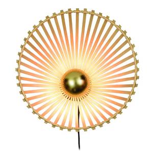 Wandlamp Bromo I massief bamboehout/ijzer - 1 lichtbron - Diameter: 40 cm