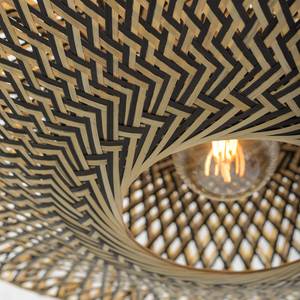 Plafondlamp Bali massief bamboehout/ijzer - 1 lichtbron - Diameter: 60 cm