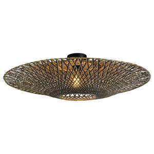 Plafondlamp Bali massief bamboehout/ijzer - 1 lichtbron - Diameter: 87 cm