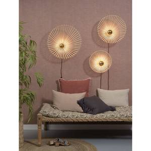 Wandlamp Bromo I massief bamboehout/ijzer - 1 lichtbron - Diameter: 50 cm