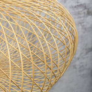 Lampada da soffitto Cango Massello di bambù / Ferro - 1 punto luce - Beige