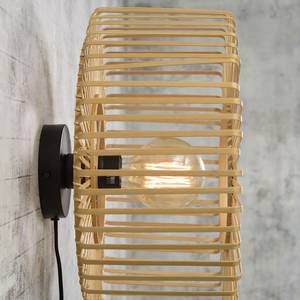 Lampada da parete Bromo II Massello di bambù / Ferro - 1 punto luce - Diametro: 40 cm