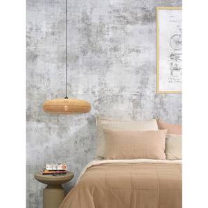 Hanglamp Palawan massief bamboehout/ijzer - 1 lichtbron - Beige - Diameter: 60 cm