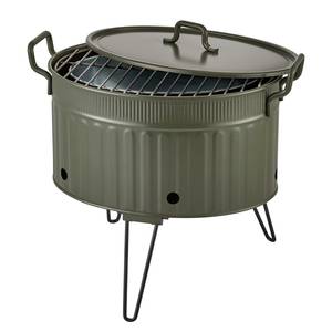 Barbecue Khaderi Zinco - Verde - Larghezza: 44 cm