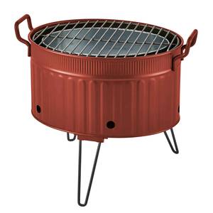 Barbecue Khaderi Zinco - Rosso - Larghezza: 44 cm
