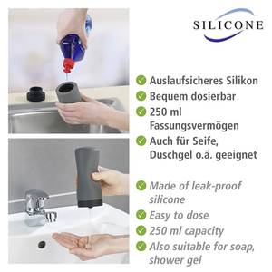 Afwasmiddel dispenser Easy Squeez-e silicone/nylon - Grijs