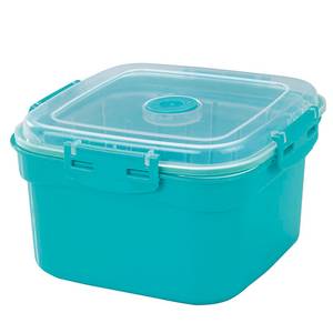 Boîtes alimentaires Basic (2 éléments) Turquoise - Matière plastique - 19 x 11 x 19 cm