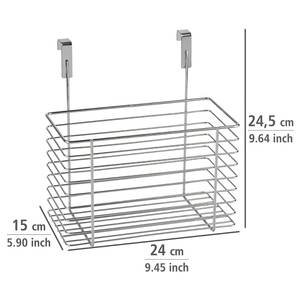 Organizer da cucina Matilda I Argento - Metallo - 24 x 25 x 15 cm