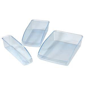 Rangements pour frigo Lea (3 éléments) Transparent - Matière plastique - 23 x 8 x 33 cm