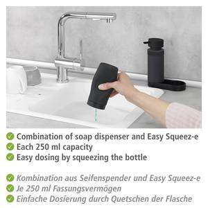 Afwasstation Easy Squeeze (2-delig) silicone - Zwart