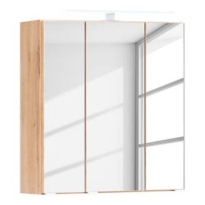 Armoire de toilette Wurdach Avec éclairage intégré - Imitation chêne wotan - Largeur : 60 cm