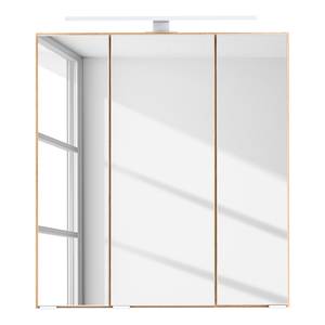 Armoire de toilette Wurdach Avec éclairage intégré - Imitation chêne wotan - Largeur : 60 cm