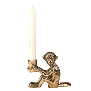 Kandelaar LE SINGE aluminium - goudkleurig