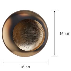 Teelichthalter MOON Eisen - Gold - Höhe: 16 cm