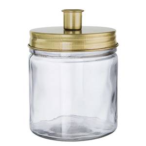 Kandelaar CANDLE JAR glas/blik - Goud