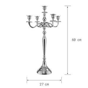 Kerzenhalter SILVERLIGHTS (5-armig) Eisen - Silber