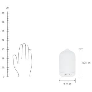 Aroma Diffuser CLOUD NINE Kunststoff / Keramik - Weiß