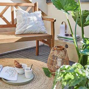 Lanterna PEACEFUL HOME Vetro / Rattan - Naturale