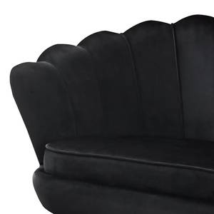 Sofa Ralemo (2,5-Sitzer) Samt - Schwarz