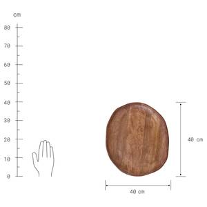 Assiette décorative MANGO DAYS II Manguier - Marron - Diamètre : 40 cm