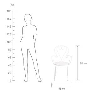 Gartenstuhl CENTURY II Eisen - Weiß