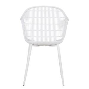 Chaise de jardin Shelly Fer / Polypropylène - Blanc