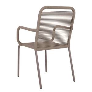 Chaise de jardin Loops Fer / Polypropylène - Gris