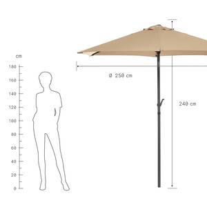 Parasol Siesta Aluminium / Polyester - Beige