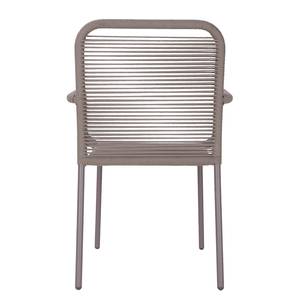 Chaises de jardin Loops (lot de 2) Fer / Polypropylène - Gris