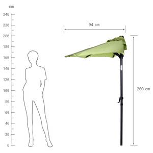 Parasol SIESTA II Aluminium / Polyester - Vert