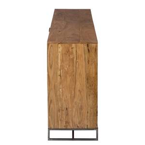Sideboard Woodson Akazie massiv / Metall - Akazie Hellbraun - Breite: 200 cm