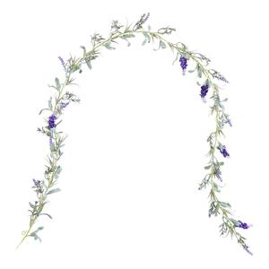 Lavendel Girlande FLORISTA Polyester PVC - Grün / Lila