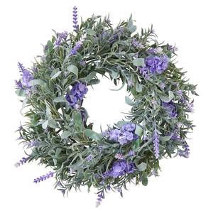 Couronne lavande FLORISTA Polyester PVC - Vert / Violet