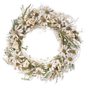 Ghirlanda di fiori secchi FLOWER MARKET Foglie - Verde / Bianco