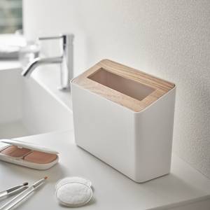 Poubelle salle de bain Rin ABS / Frêne - Blanc