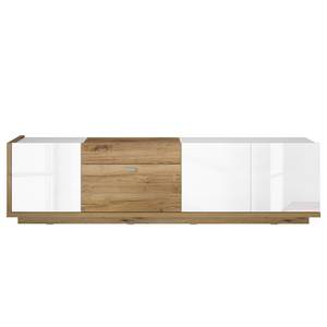 Meuble TV Lahntal I Blanc - Bois manufacturé - 220 x 59 x 41 cm