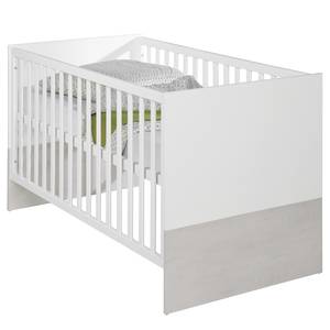 Lit bébé évolutif Julia 70x140 cm Blanc - Bois manufacturé - 78 x 80 x 142 cm